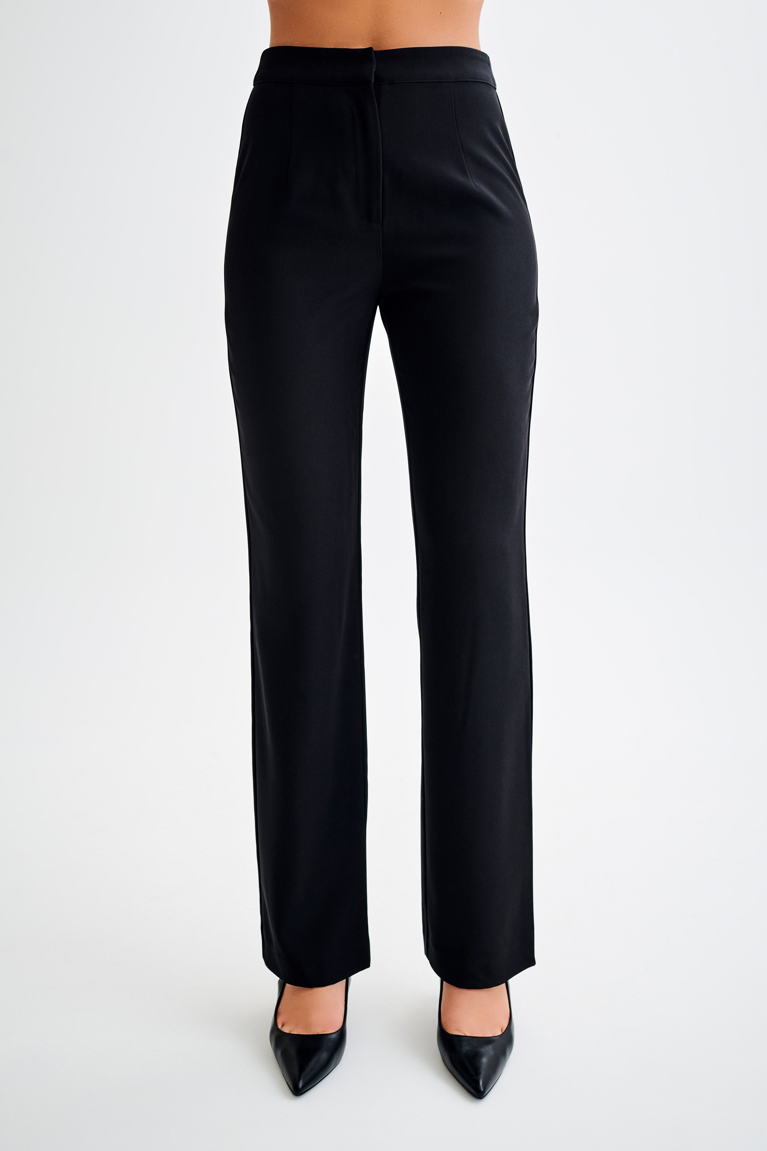 Allanah Straight Leg Pant - Black | MESHKI US