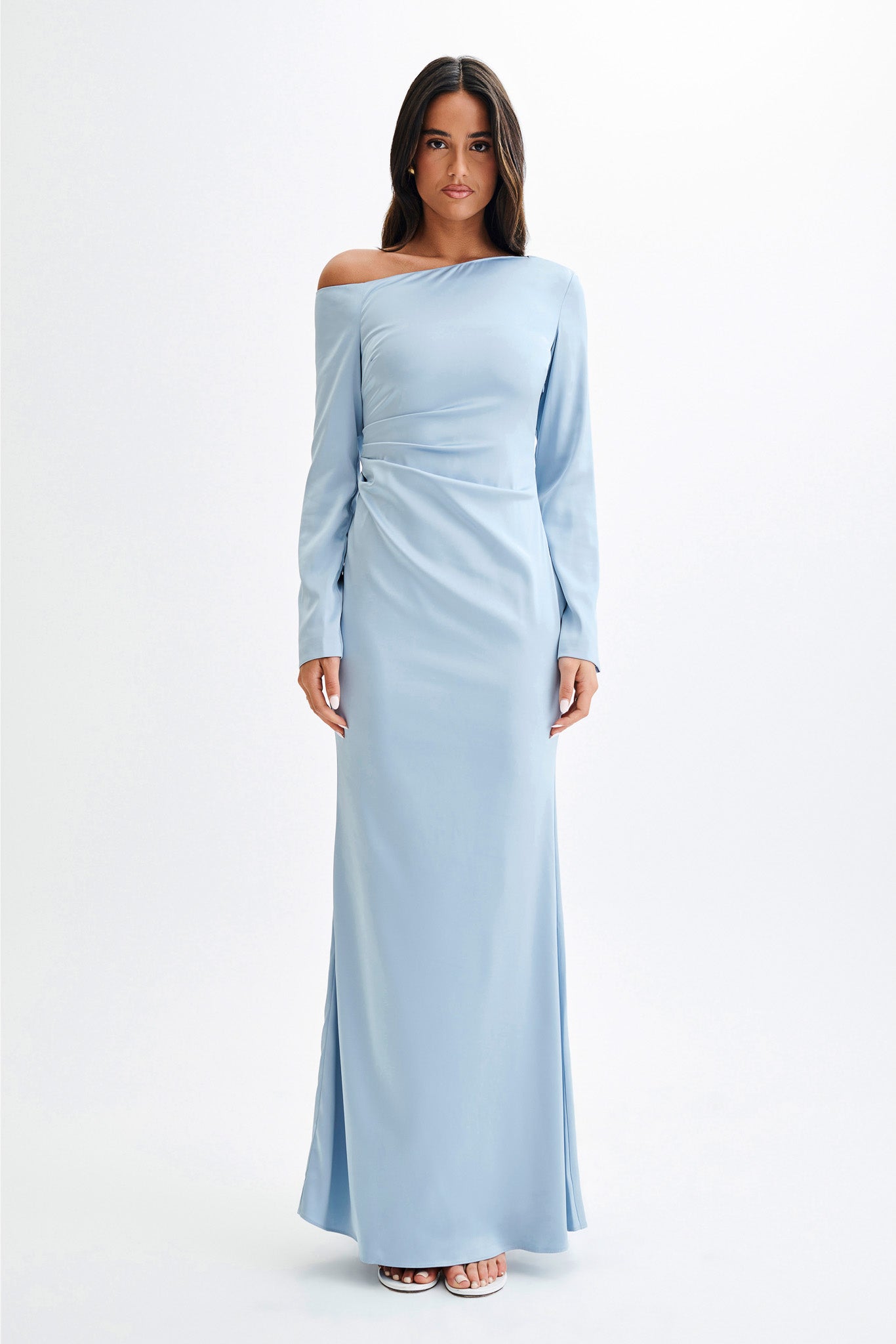 Avery Long Sleeve Maxi Dress - Cornflower Blue – MESHKI U.S