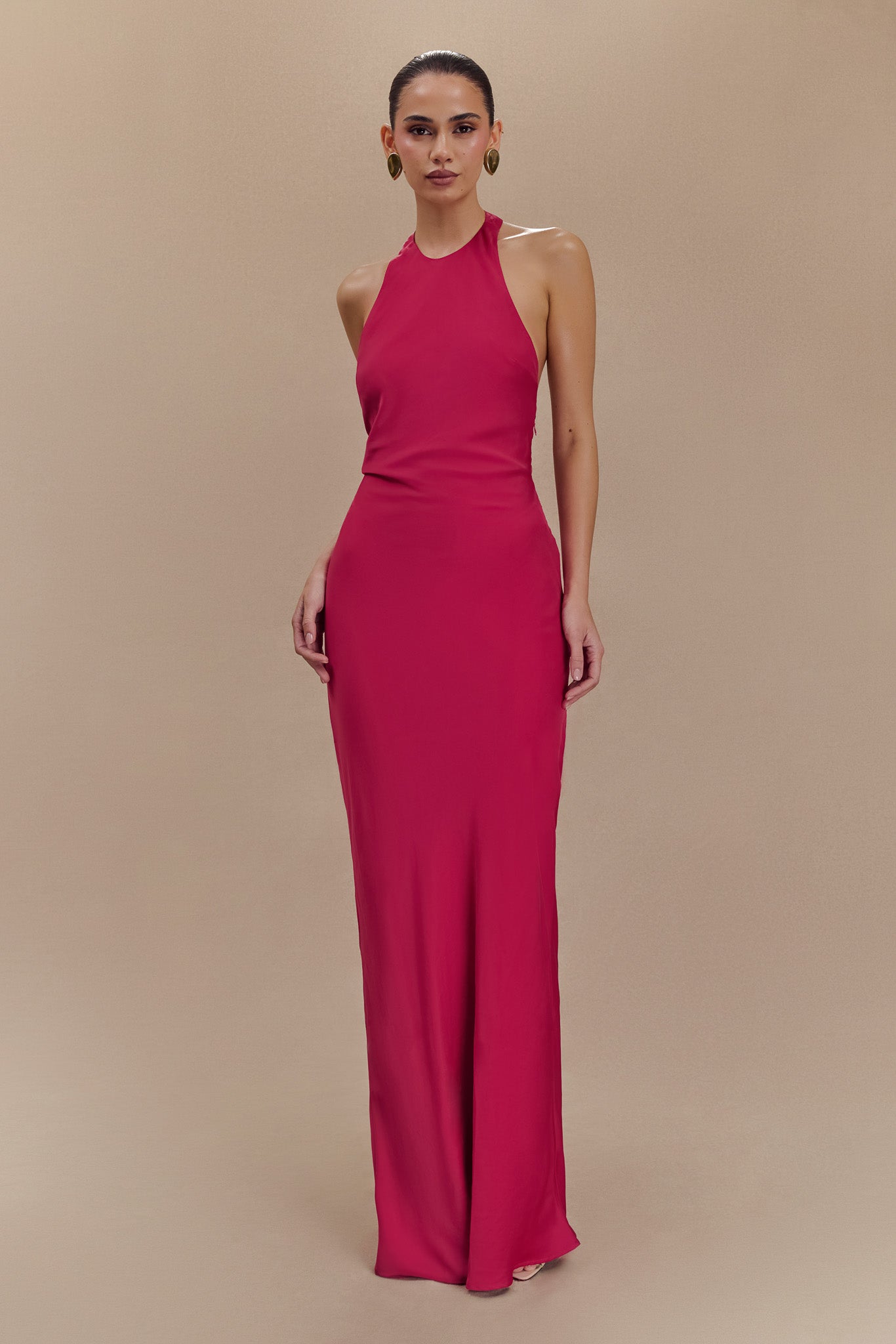 Brand New - Meshki Alena One orders Shoulder Maxi Dress in Pink