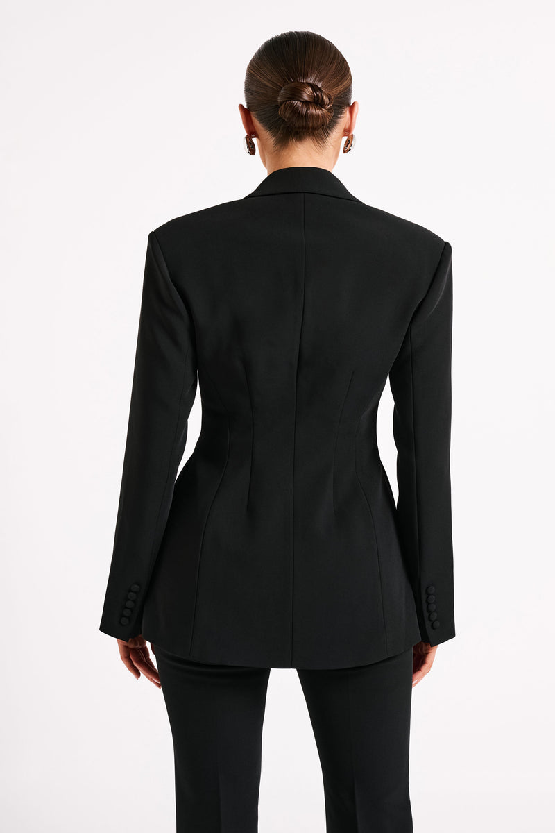 Black Flared Pants Suit Set With Blazer, Black Classic Women's Suit Set,  Black Blazer Trouser Suit for Women -  Canada