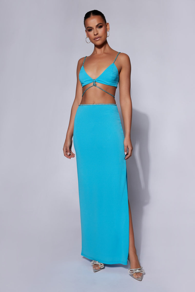 Tobin Maxi Skirt Mermaid Blue