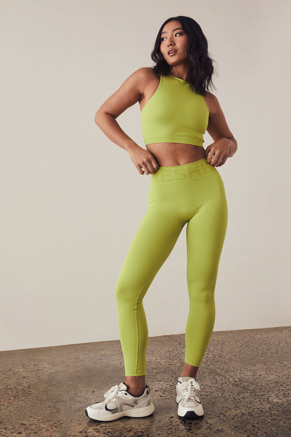 Be Fit Neon Green Scrunch Butt Leggings - Be Fit Apparel