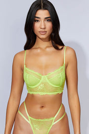 Cersei Lace Bralette - Lime Green