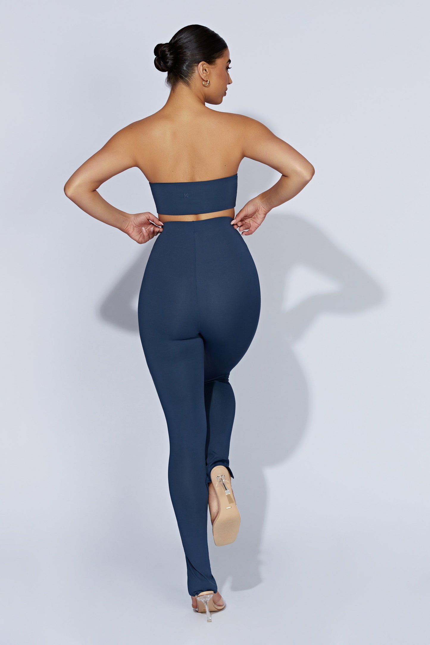 Michelle Side Split Leggings - Midnight Navy