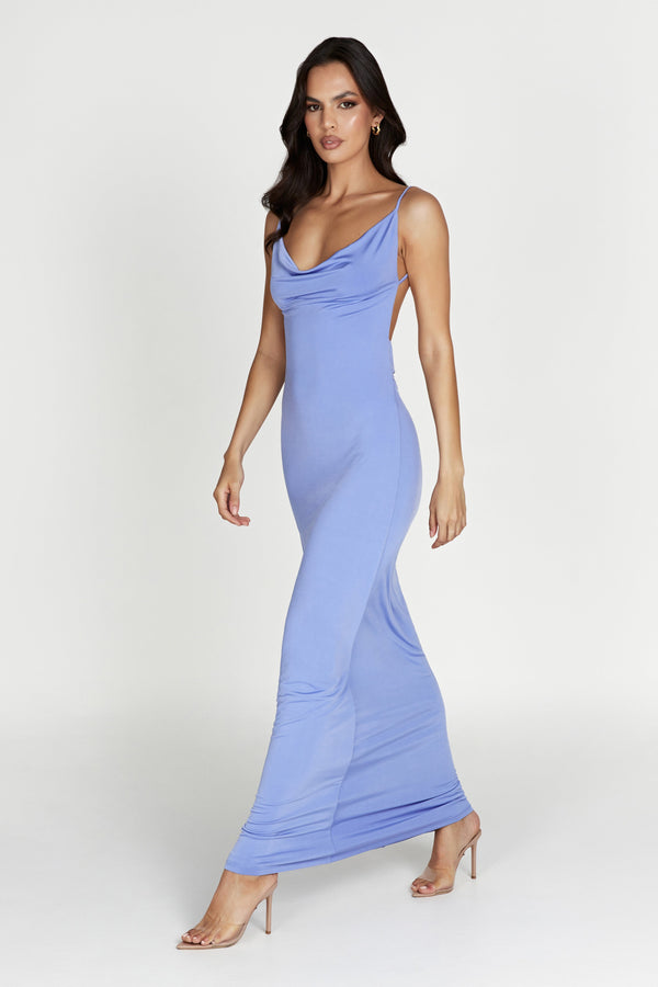 Penelope High Slit Dress- Lavender – Moda Glam Boutique
