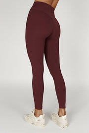 Venus V Back Leggings - Mahogany