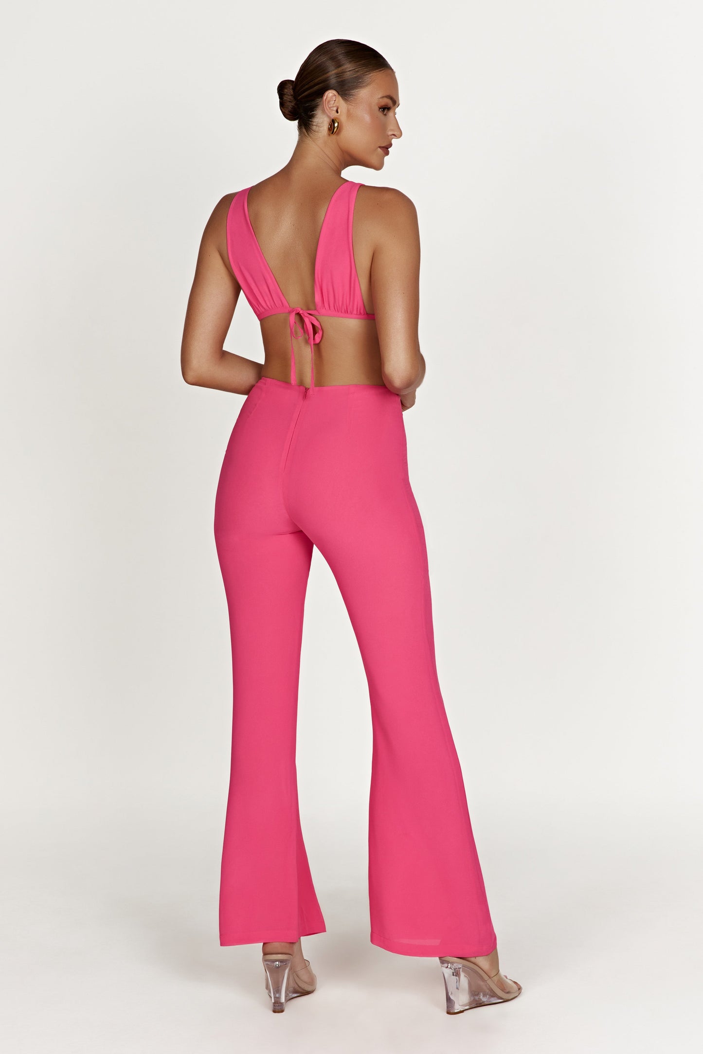 Daisie Chiffon Pants - Candy Pink