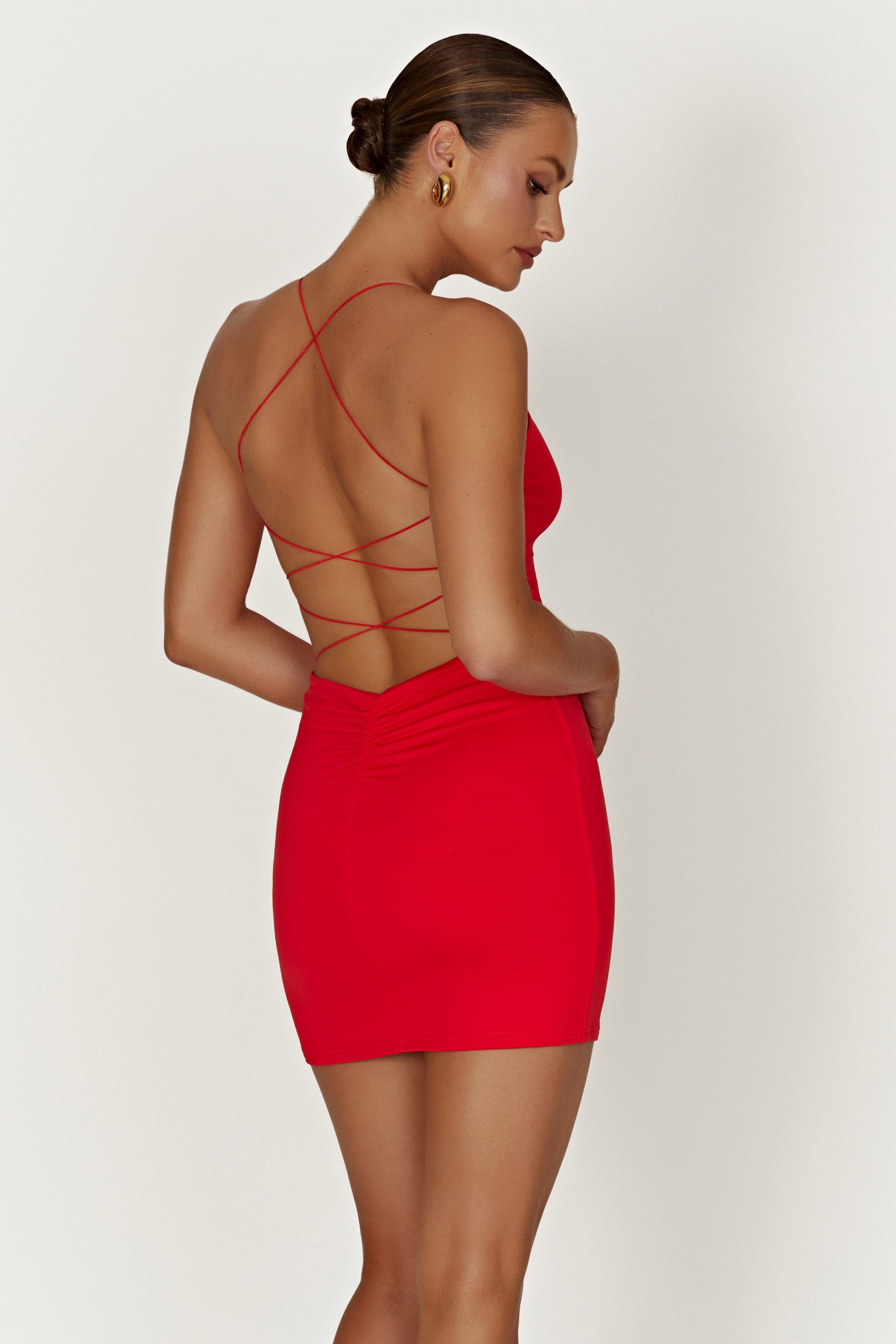Like a Lady Red Backless Midi Dress | Midi dress bodycon, Long sleeve  bodycon dress, Red dress