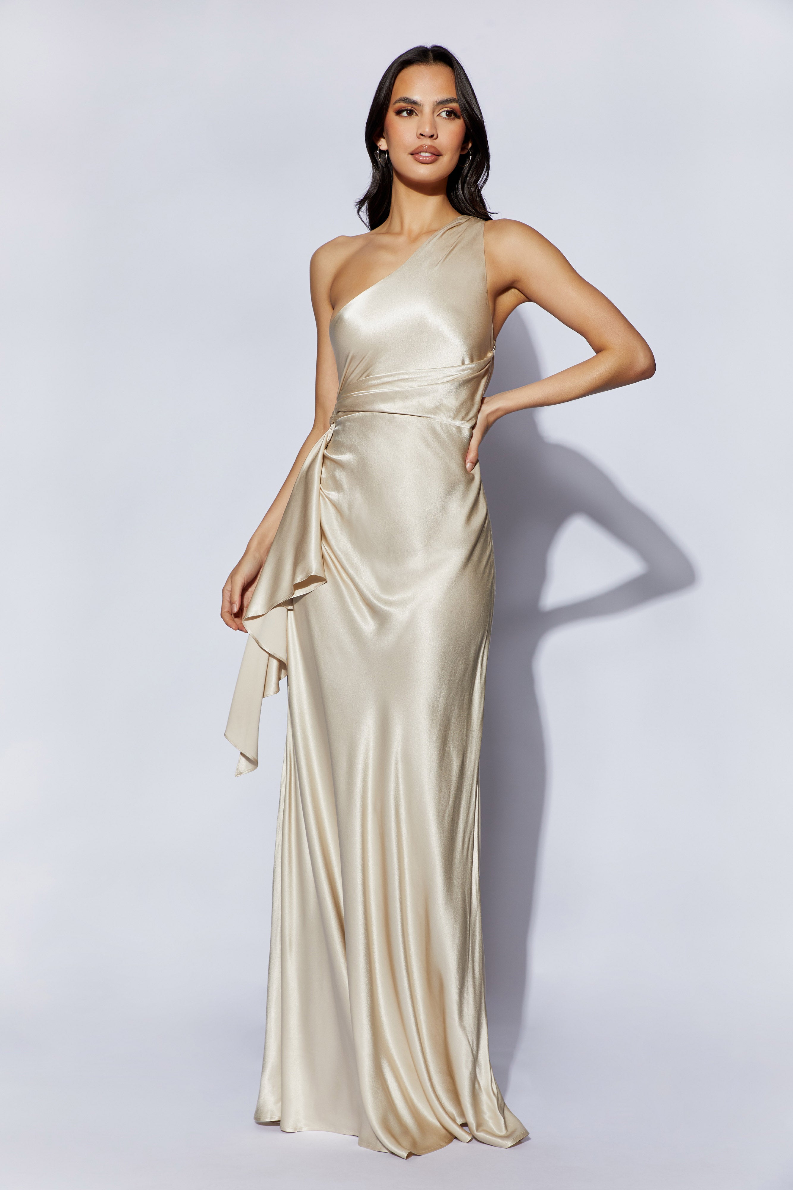 Champagne maxi dress hotsell