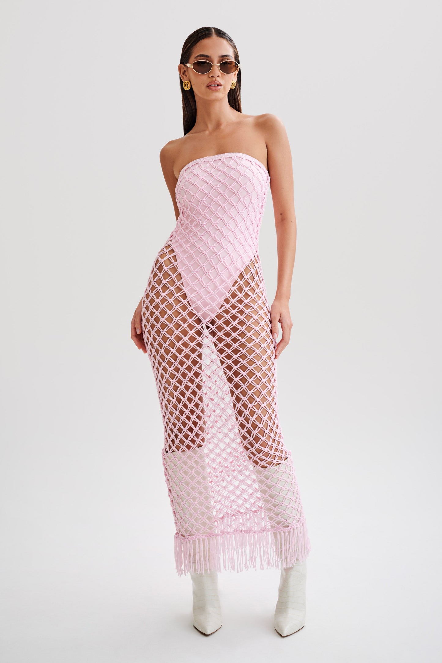 Prudence Knit Midi Dress - Candy Pink