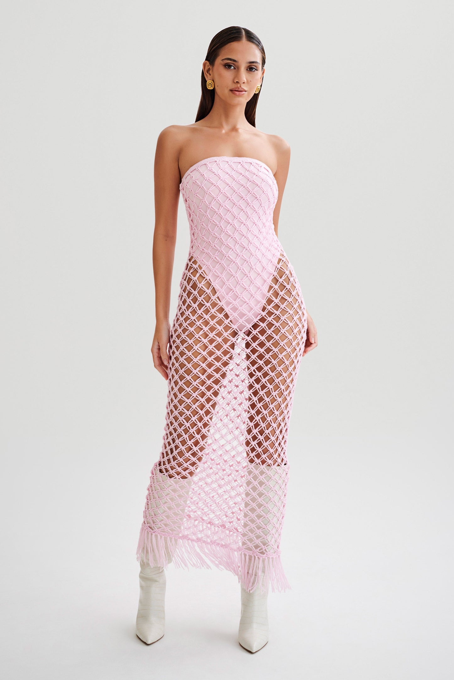 Prudence Knit Midi Dress - Candy Pink