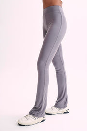 Sabrina Modal Straight Leg Pant - Slate Grey