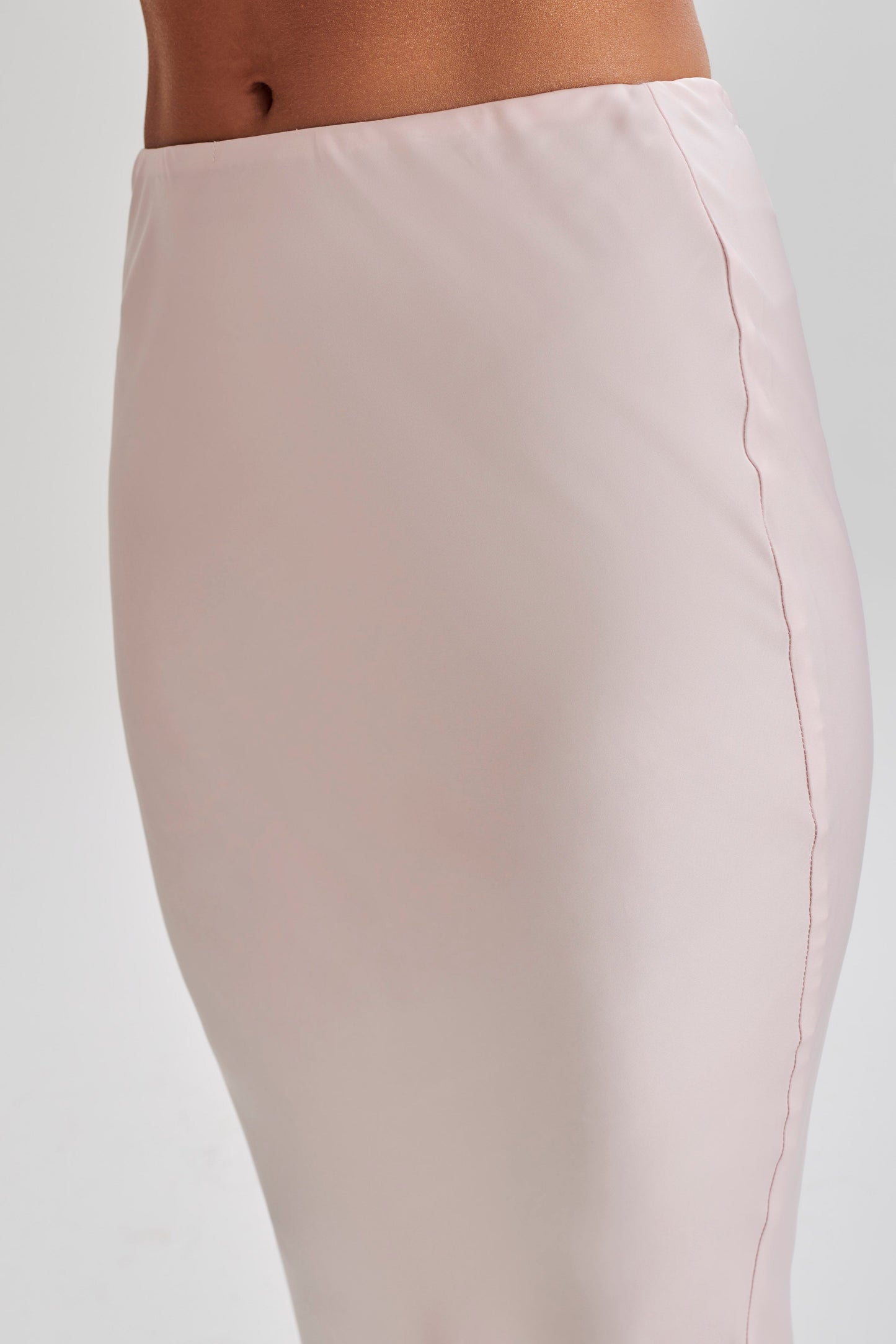 Violeta Satin Maxi Skirt - Fairy Floss Pink