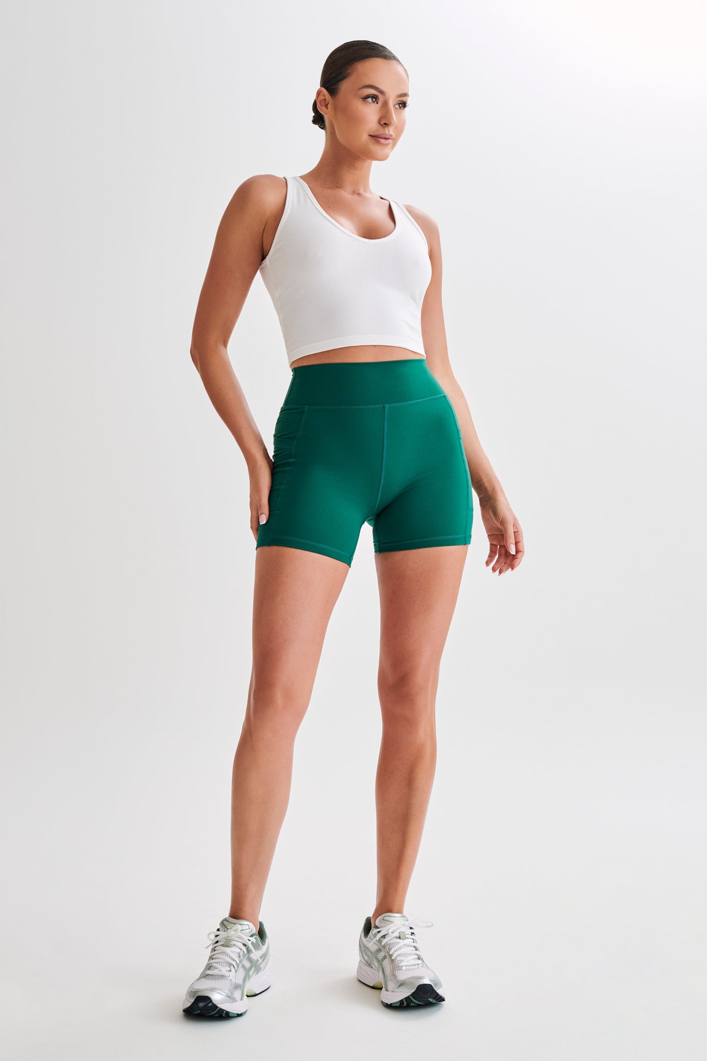 Martina Bike Shorts With Pocket - Green