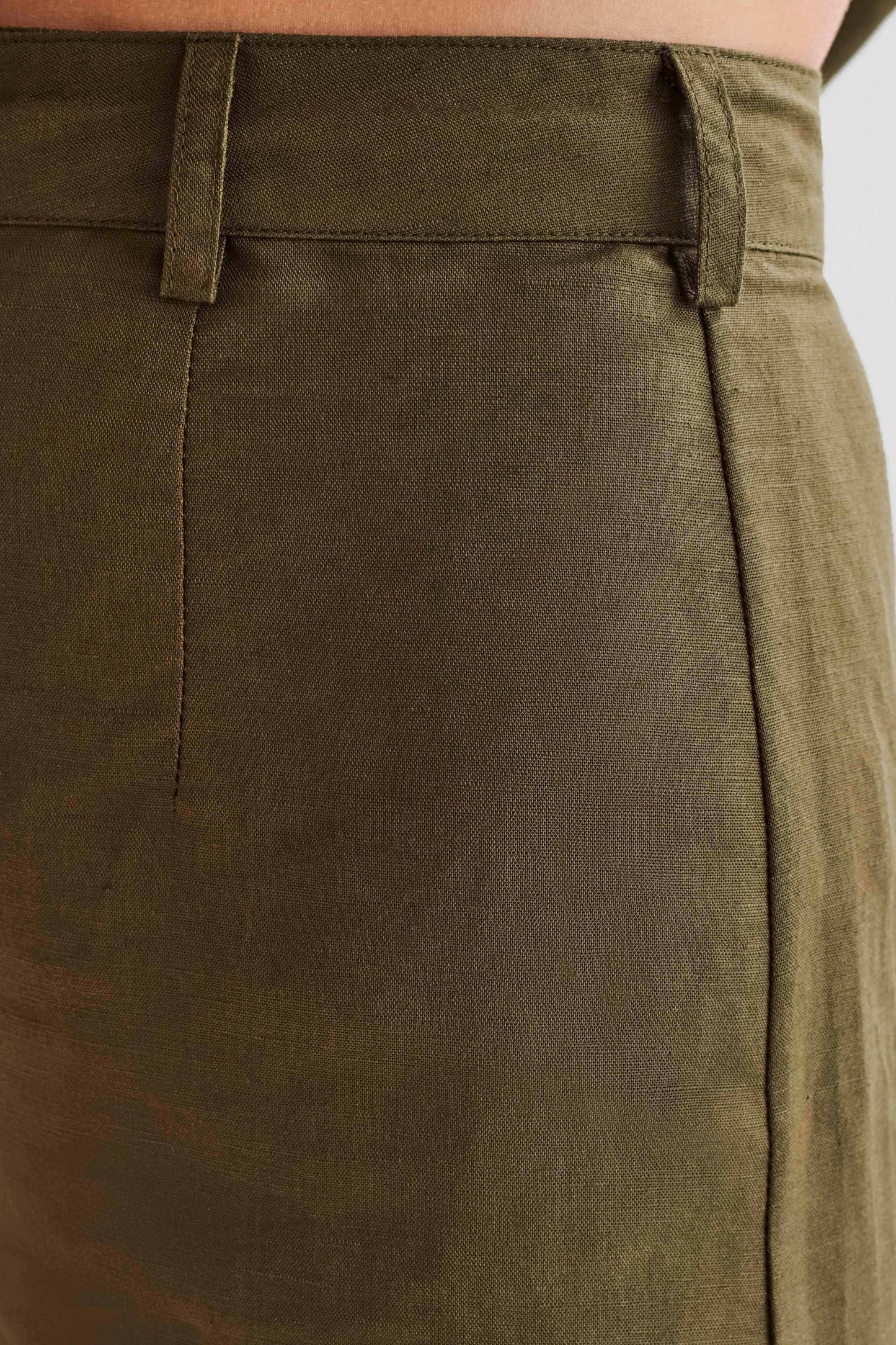 Jadri Linen Shorts - Khaki