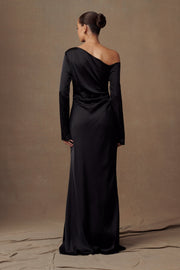 Avery Long Sleeve Maxi Dress - Black