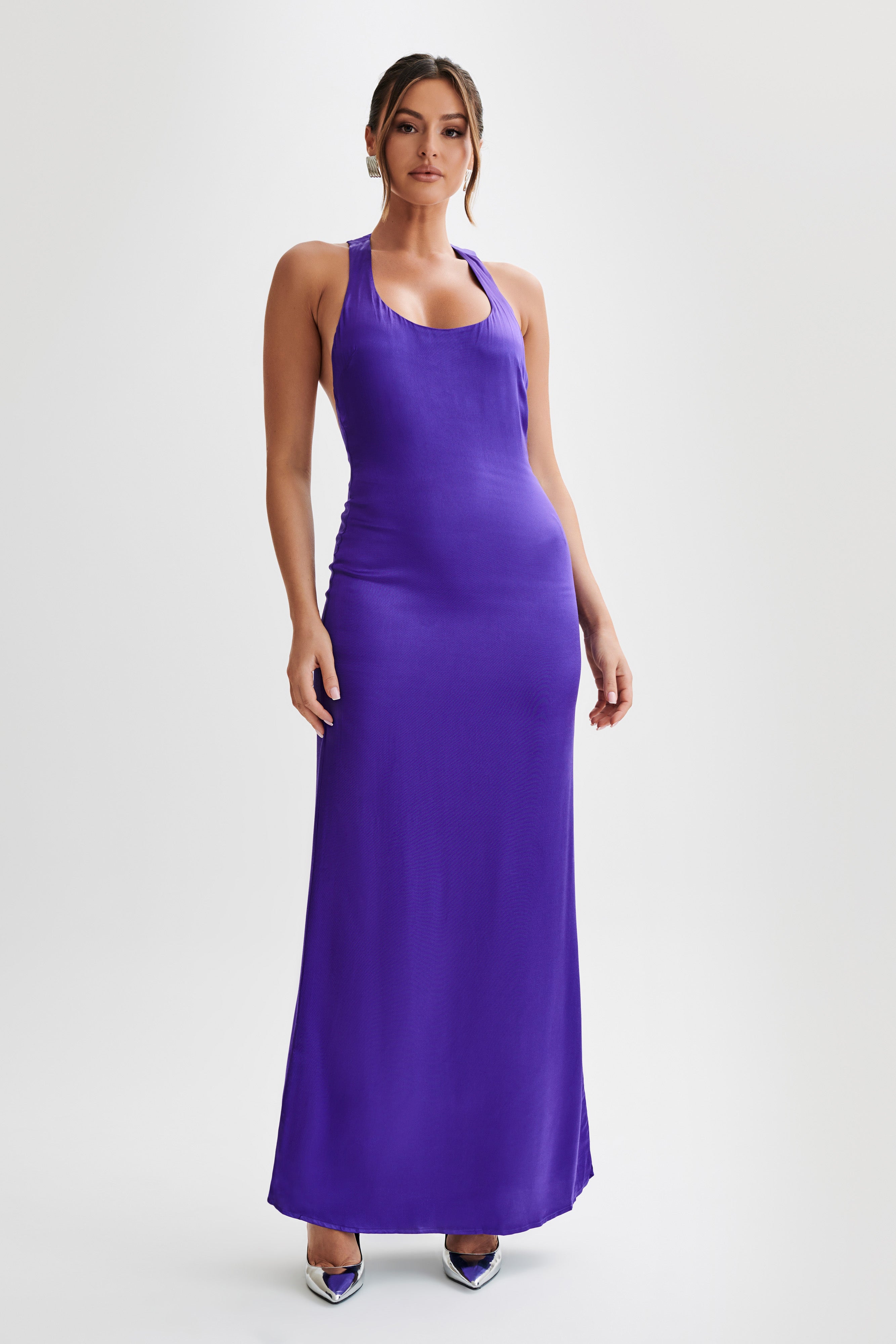 Young Fabulous & Broke Mel Ombré Racerback online Maxi Dress Purple Size M