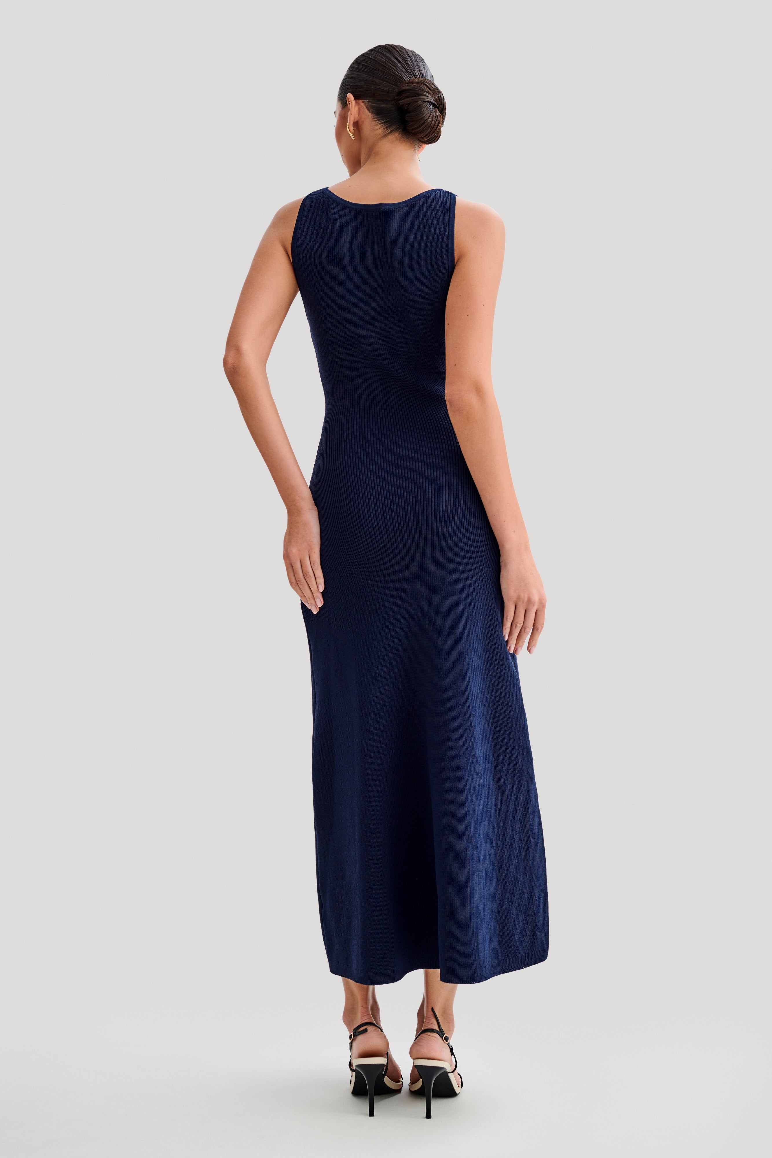 Skif Textured Sleeveless store Dress - Navy