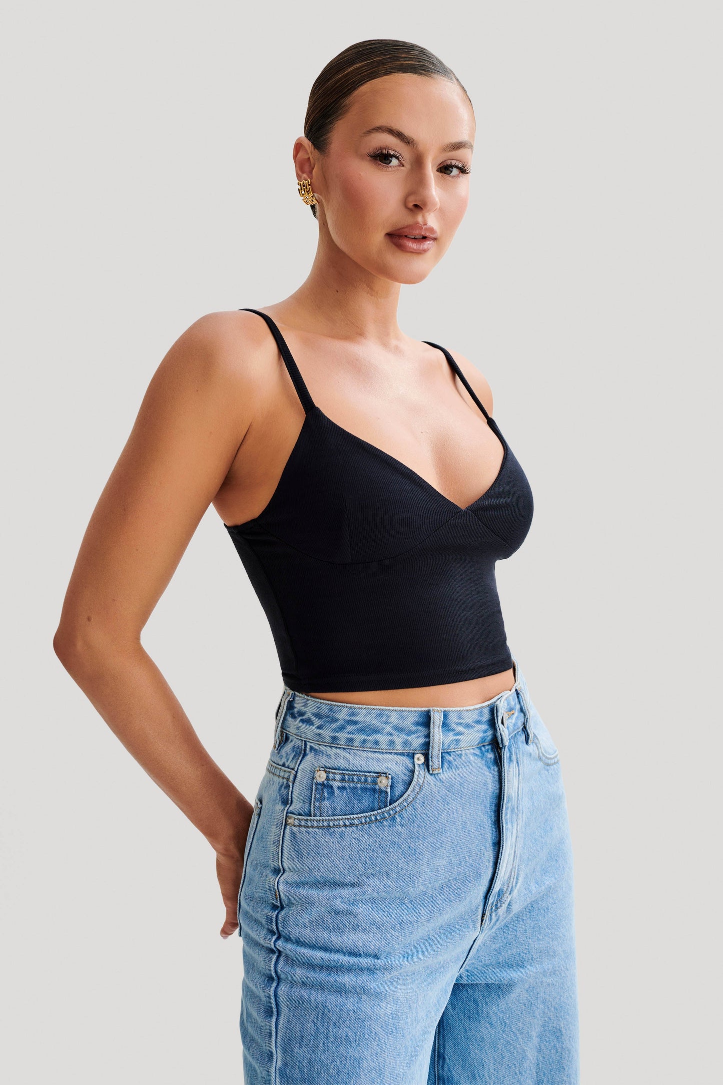 Porter Modal Cami Top - Black