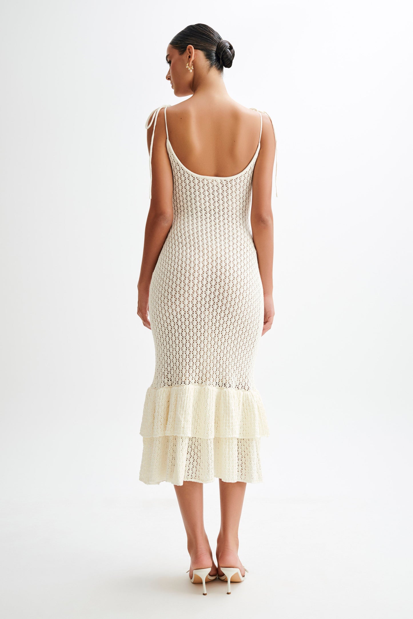 Bianca Knit Midi Dress - Ivory