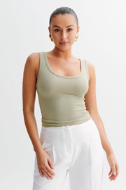 Chandler Modal Tank Top - Sage Green