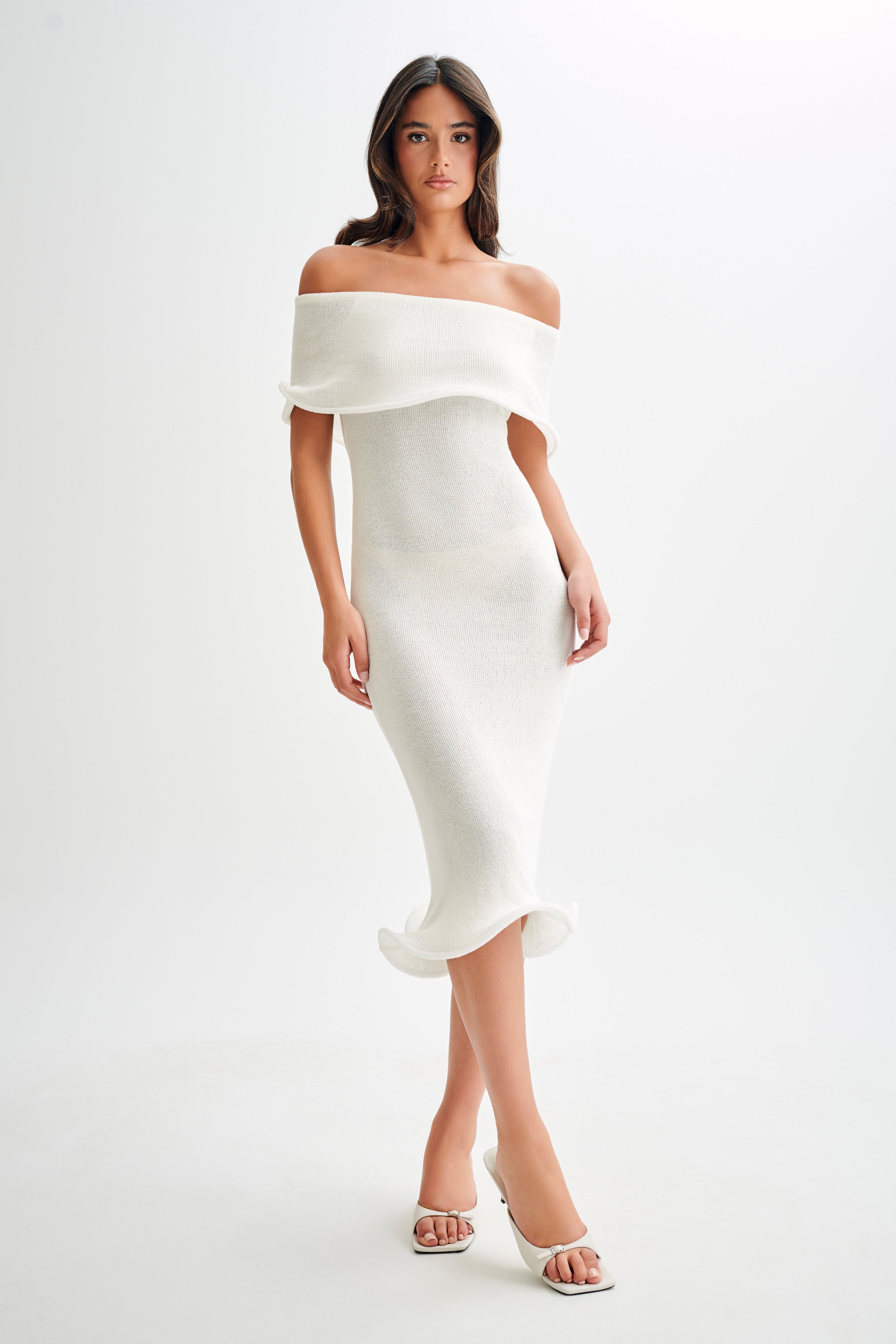 Likely white shoulder dress best sale