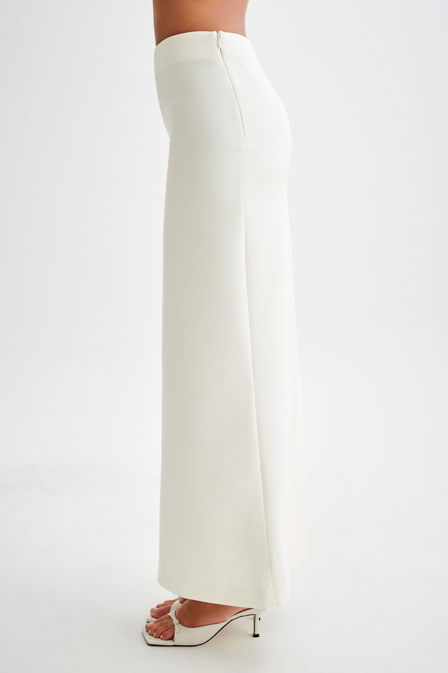 Micah Suiting Maxi Skirt - White