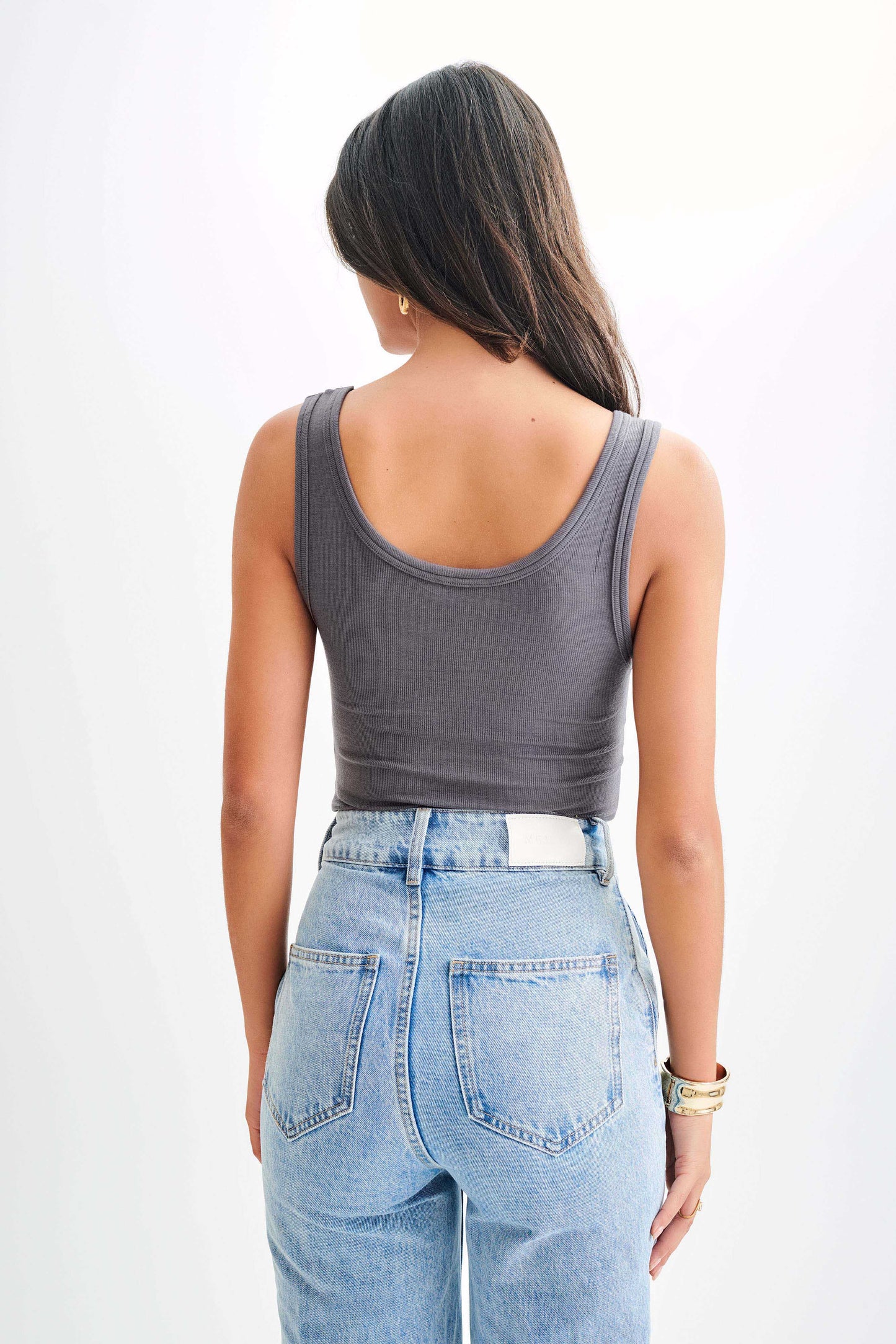 Chandler Modal Tank Top - Charcoal