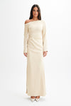 Avery Long Sleeve Maxi Dress - Gold