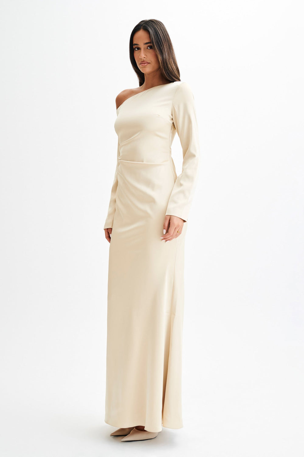 Avery Long Sleeve Maxi Dress - Gold