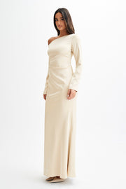 Avery Long Sleeve Maxi Dress - Gold