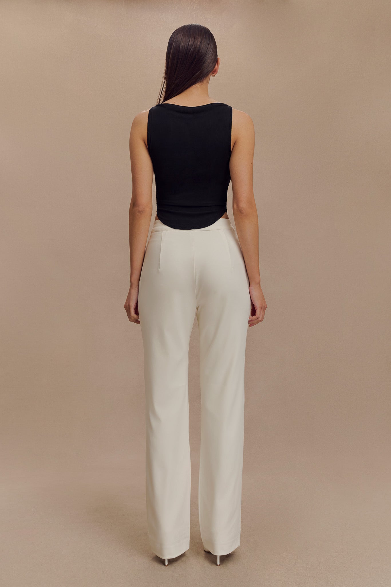 Allanah Straight Leg Pant - Ivory