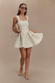 Jennifer Boucle Mini Dress - Ivory