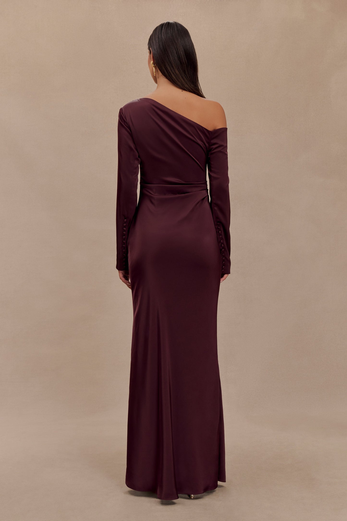 Avery Long Sleeve Maxi Dress - Plum