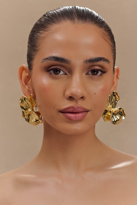 Linnie Orchid Earring - Gold