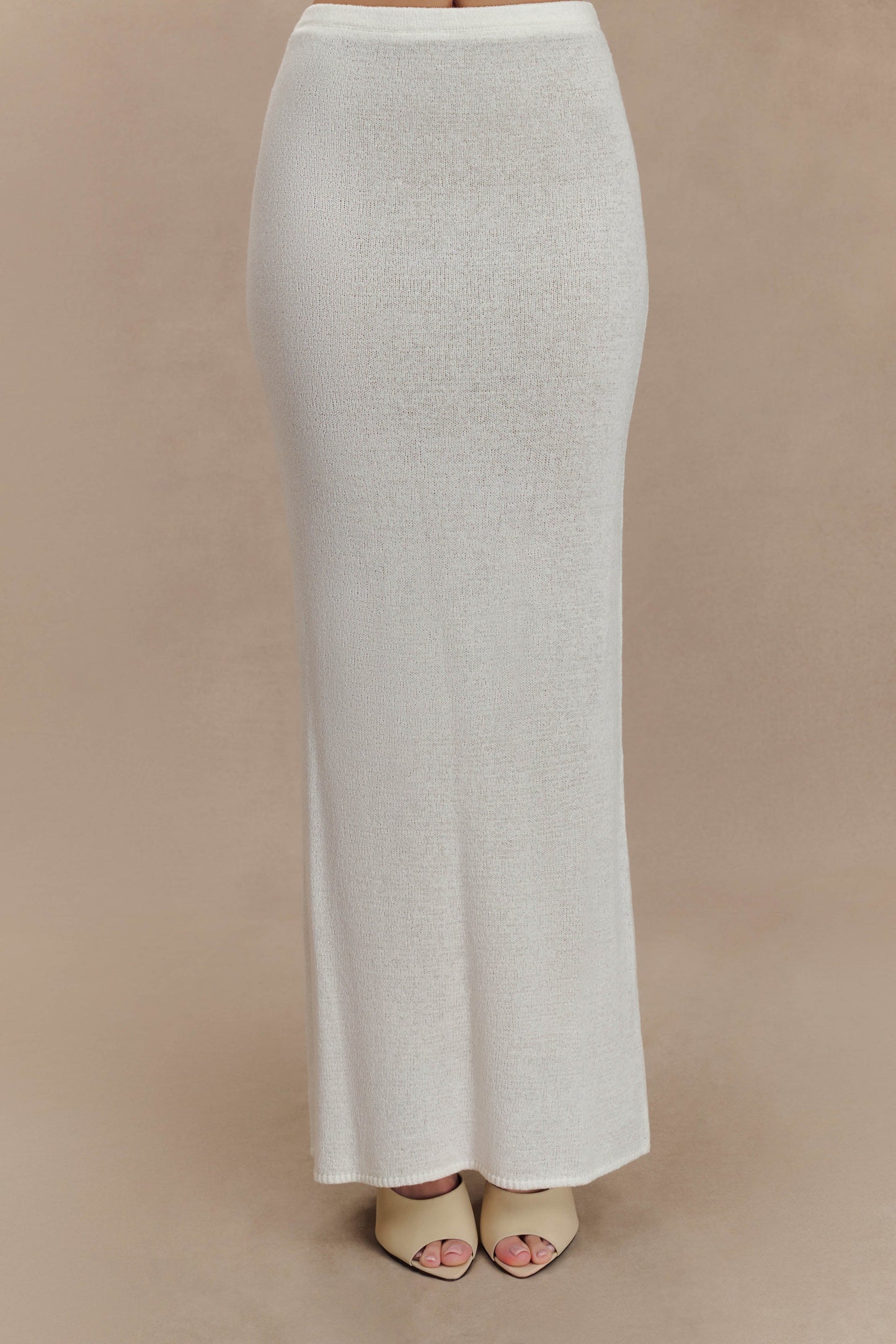 Phoebe Knit Maxi Skirt - Ivory