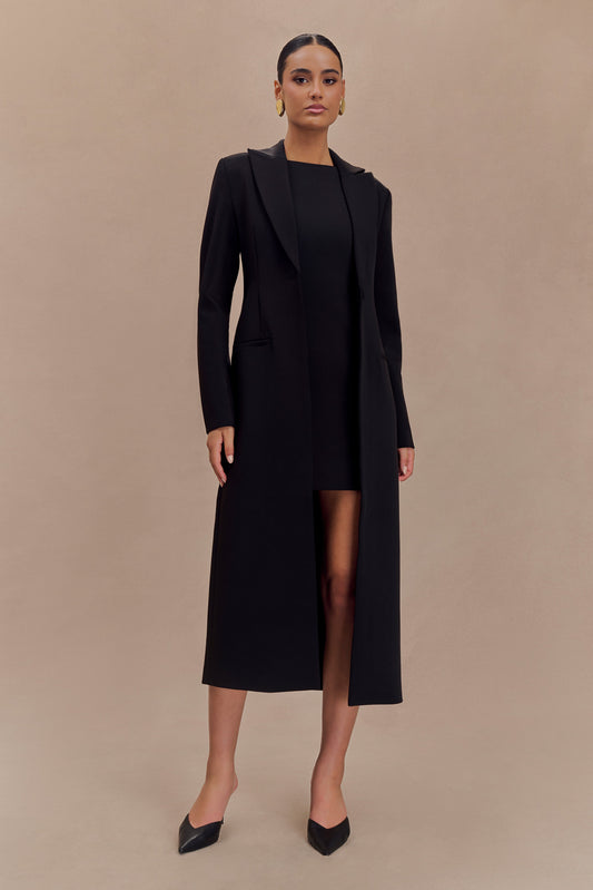 Caviar Suiting Coat - Black