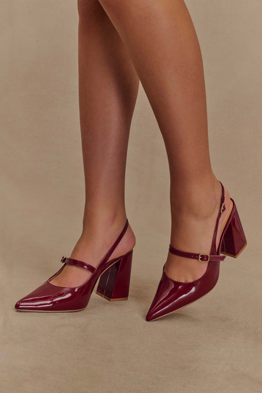 Valerie Pointed Heels - Red