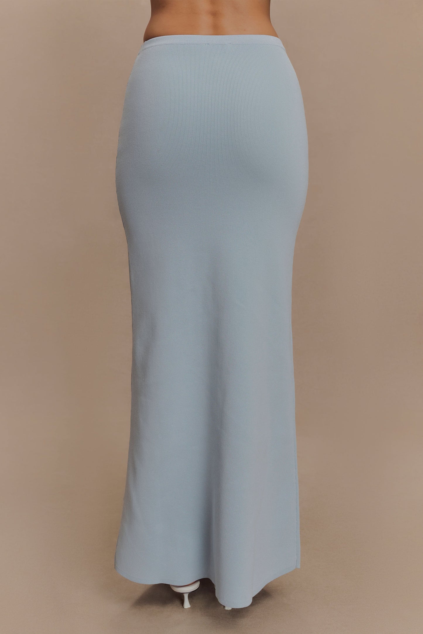 Maxine Knit Maxi Skirt - Light Blue