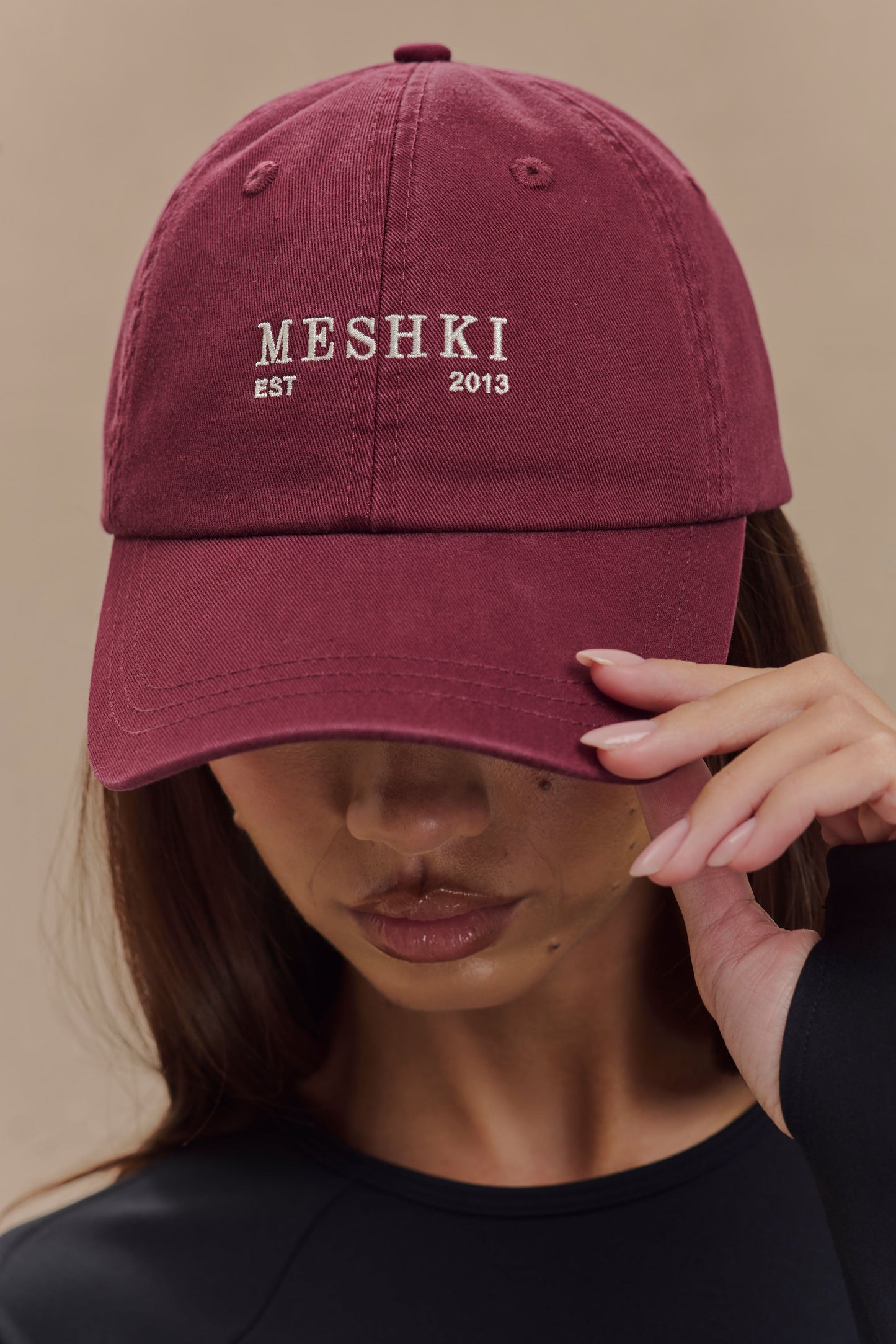 MESHKI Ball Cap - Burgundy