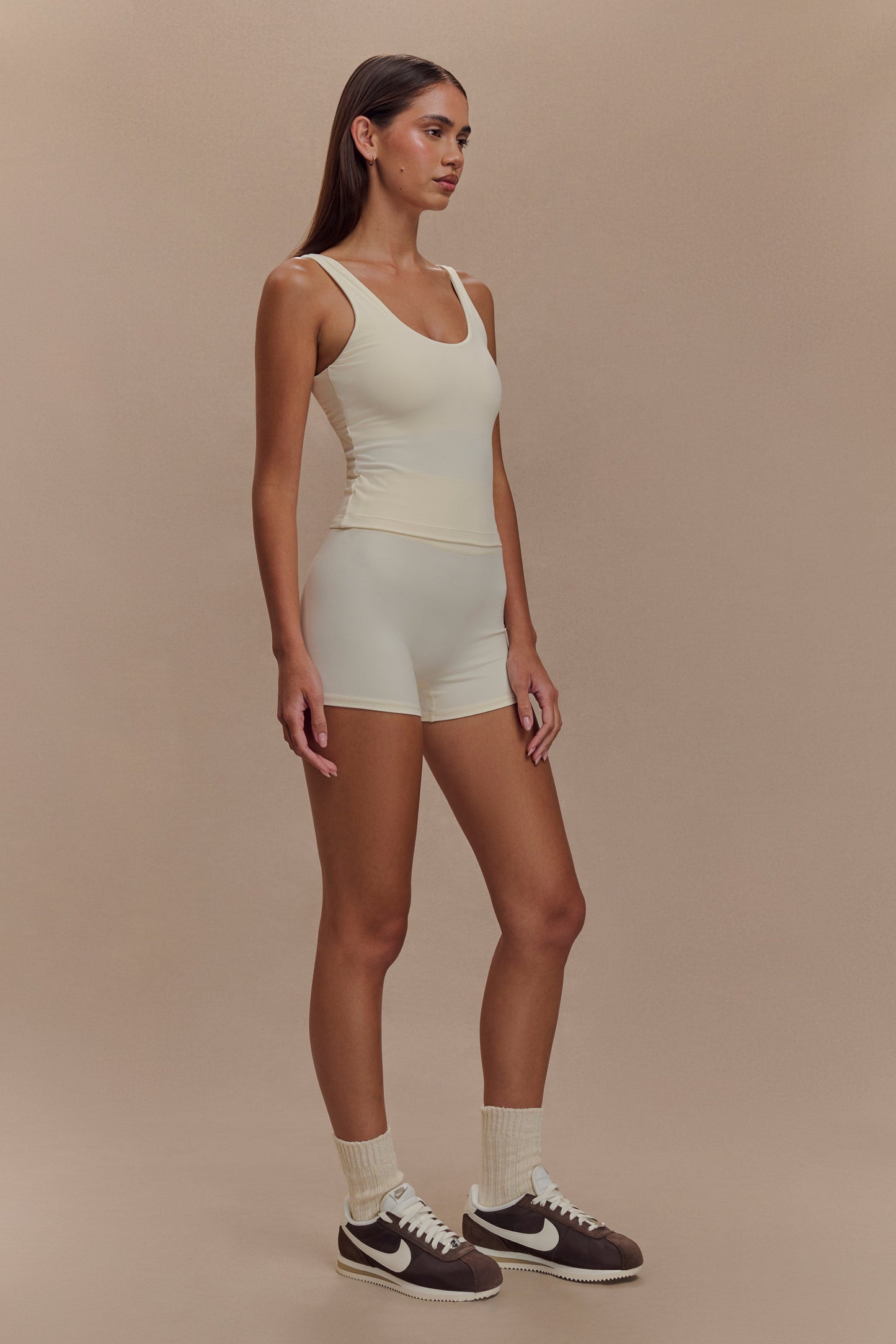 Alexandra Yoga Top - Ivory