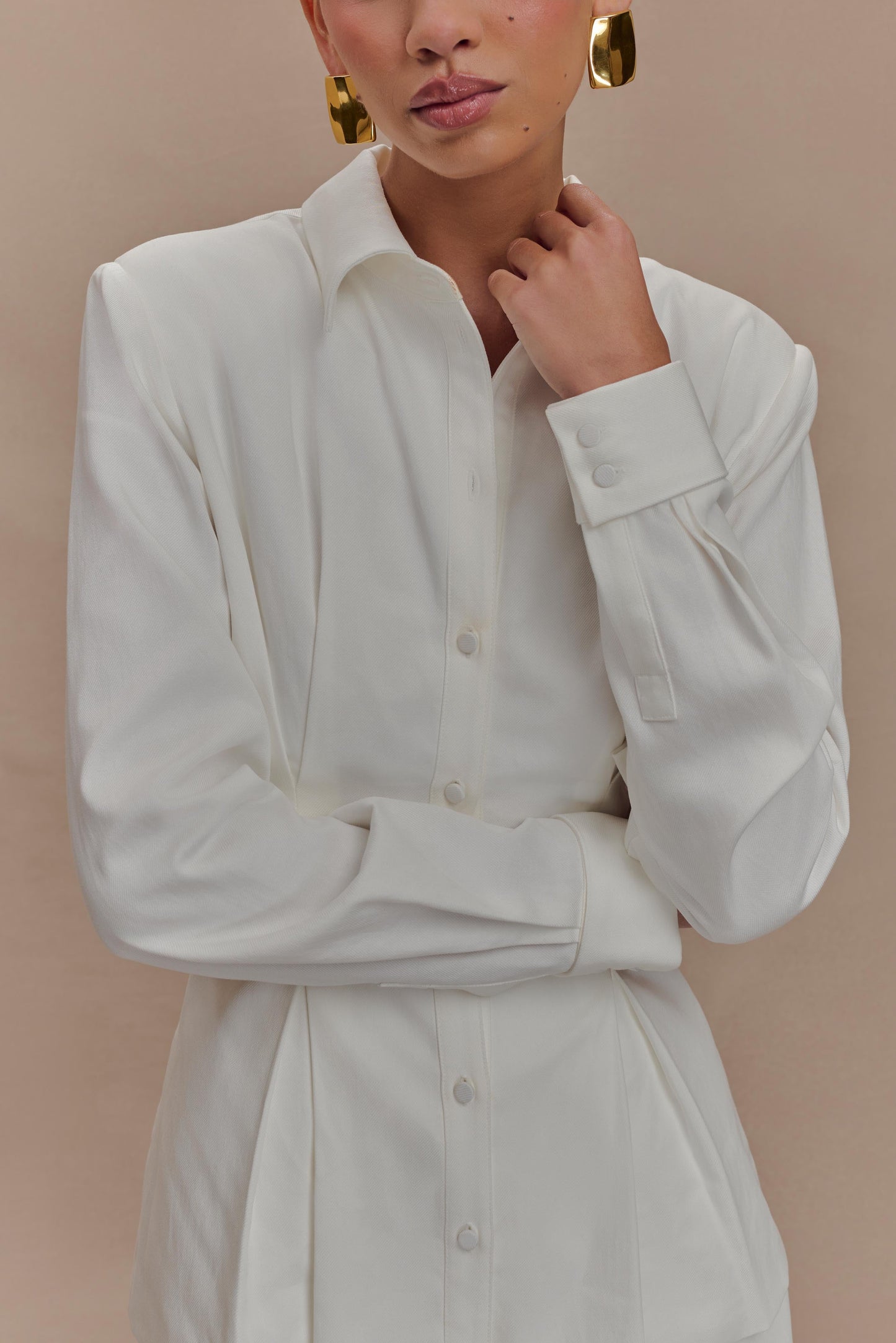 Rhia Oversized Shirt - White