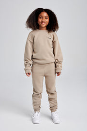 Phoenix Kids Unisex Crewneck Jumper - Cement