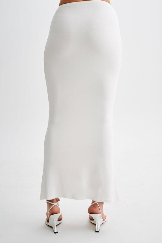 Jonah Modal Maxi Skirt - Ivory- MESHKI U.S