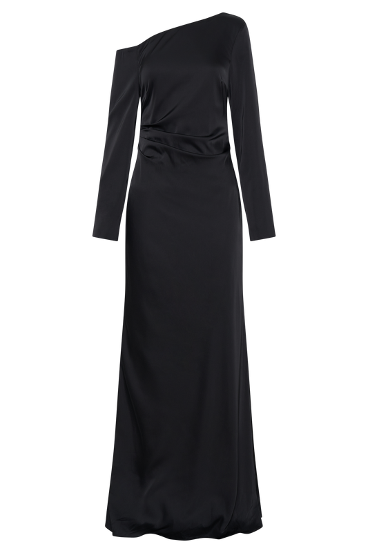 Avery Long Sleeve Maxi Dress - Black