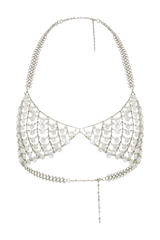 Halsey Pearl Bralette - Pearl