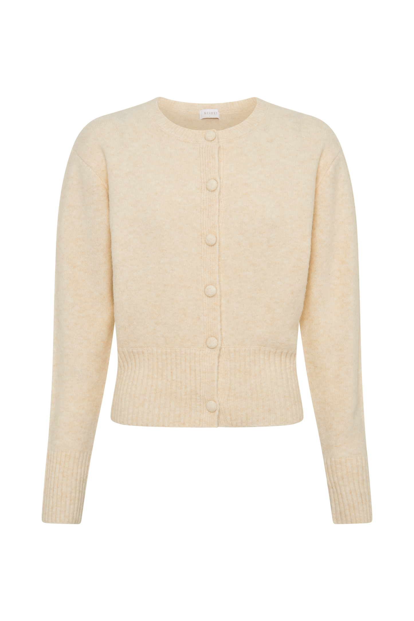 Genevieve Oversized Knit Cardigan - Cream Marle