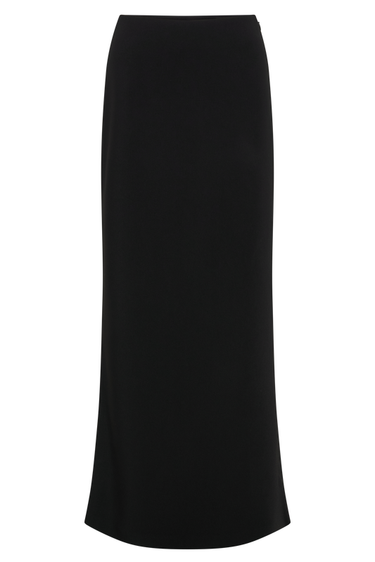 Charlene Slinky Midi Skirt - Black