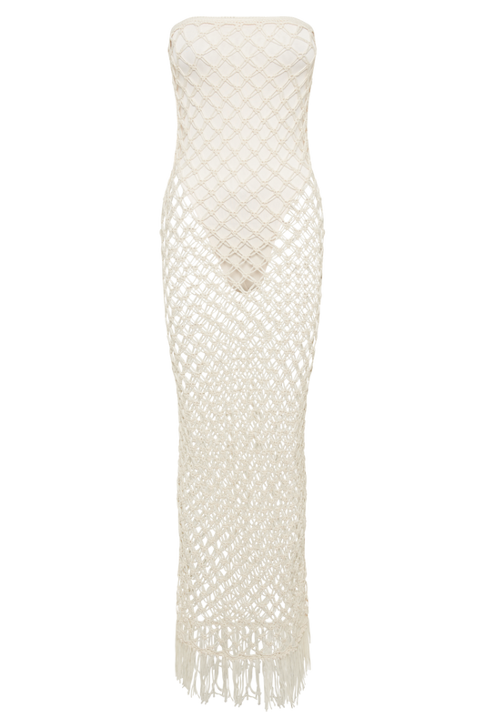 Prudence Knit Midi Dress - Buttercream