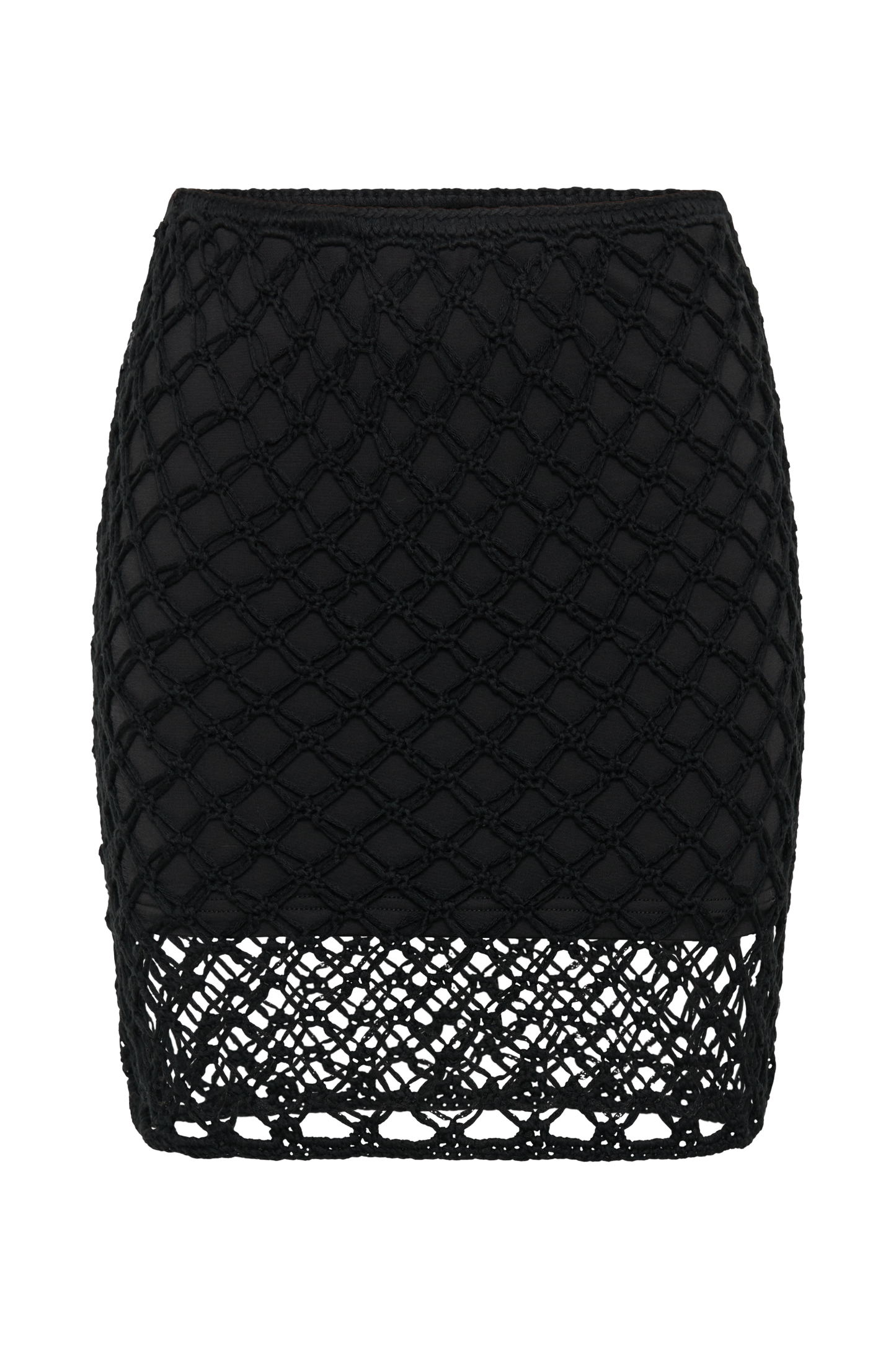 Braelyn Knit Low Rise Mini Skirt - Black